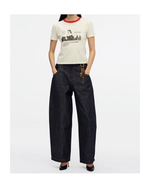 Willy Chavarria White Call Me Ringer T-Shirt