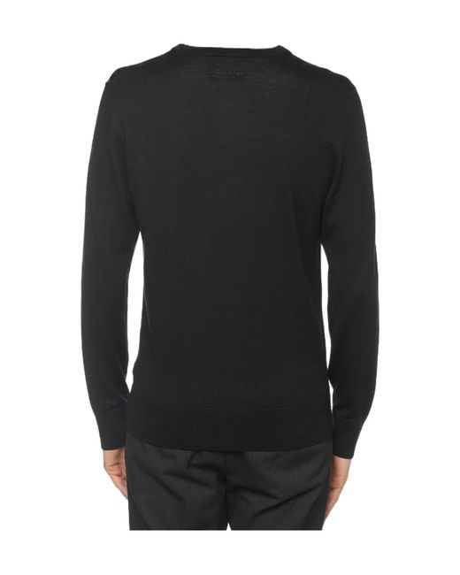 AllSaints Black Signature Embroidered Knitwear for men