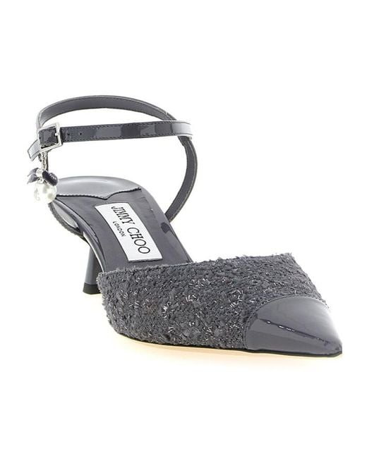 Jimmy Choo White Aren Slingback Pumps