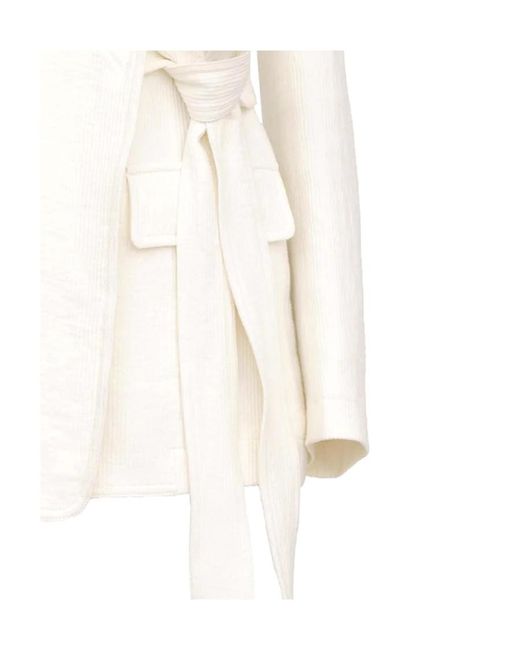 Chloé White Notched-Lapel Single-Breasted Jacket
