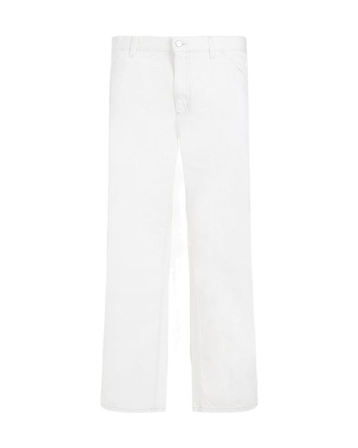 Carhartt White Belt Loop Belt Casual Pants for men