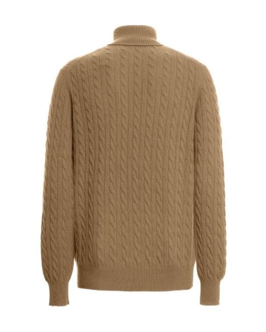 Malo Brown Turtle Neck for men