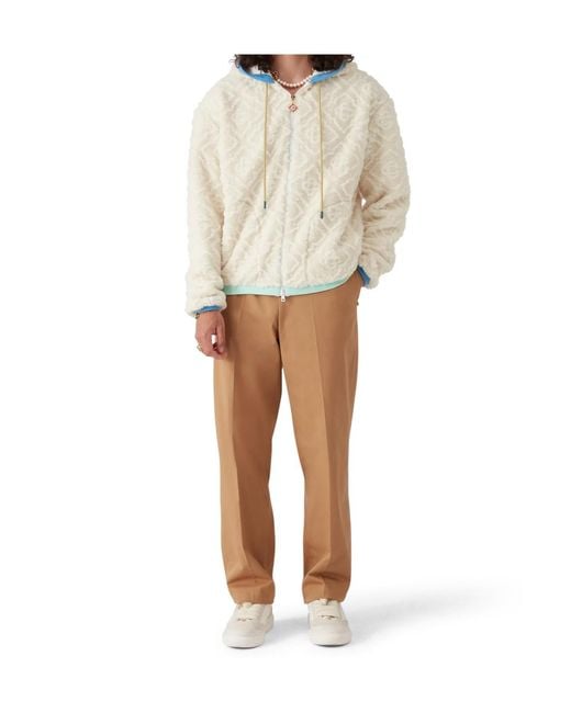 Casablanca White Monogram Jacquard Jacket for men