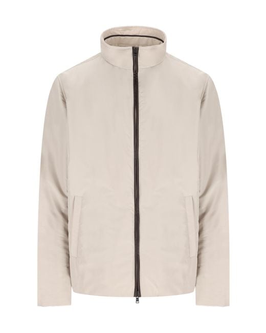 Herno Natural High Neck Reversible Jacket for men