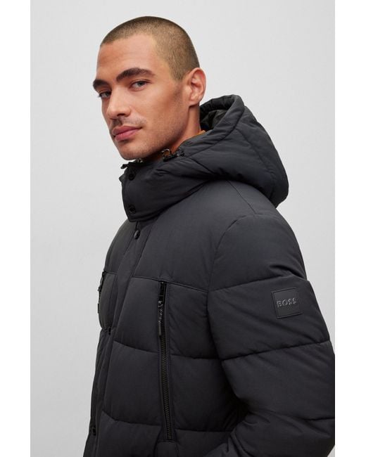 Boss Blue Padded Puffa Jacket for men
