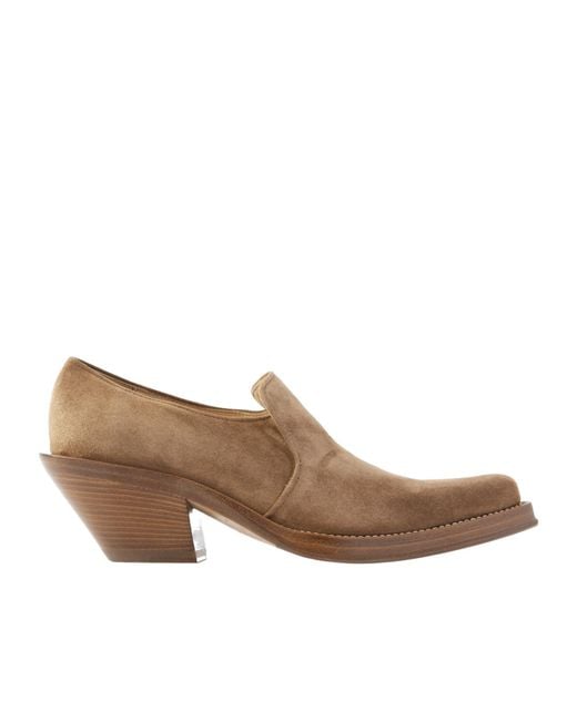 Gabriela Hearst Brown Quilted Loafers