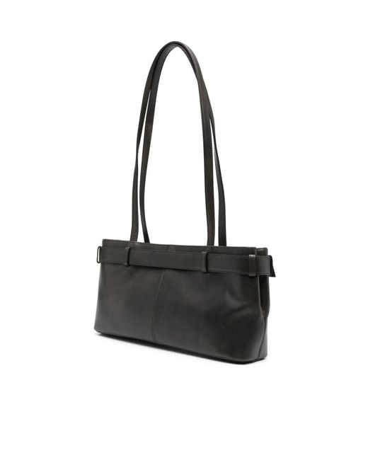 OSOI Black Dual-Handle Shoulder Bag