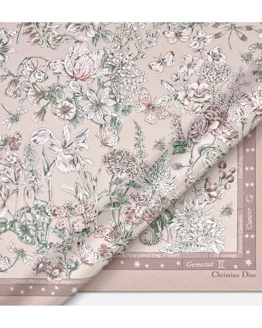 Dior White Flowers Calendar Allover Shawl