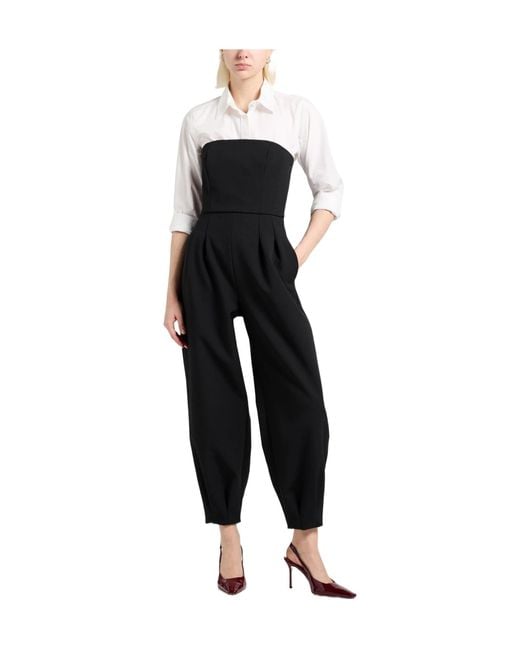 Max Mara Black Jumpsuit Polyester, Elastane