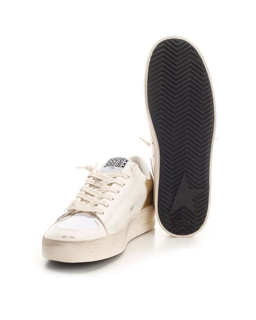 Golden Goose Deluxe Brand White Stardan Low-Top Sneakers