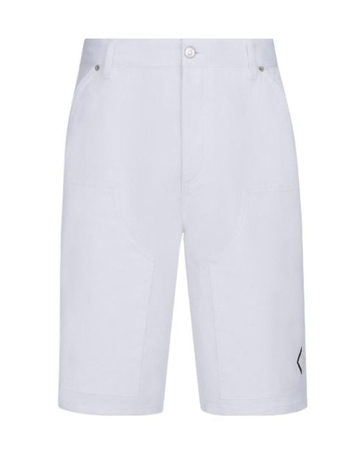 Dior White Homme Cd Diamond Carpenter Denim Bermuda Shorts for men