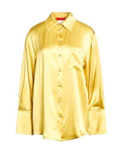 MAX&Co. Yellow Long Sleeve Shirt