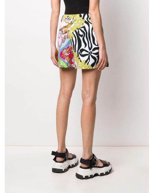 Moschino Green Baroque Printed Shorts