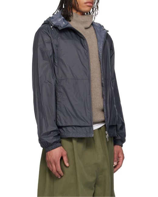 Moncler Black Lamo Zip-Up Hooded Jacket for men
