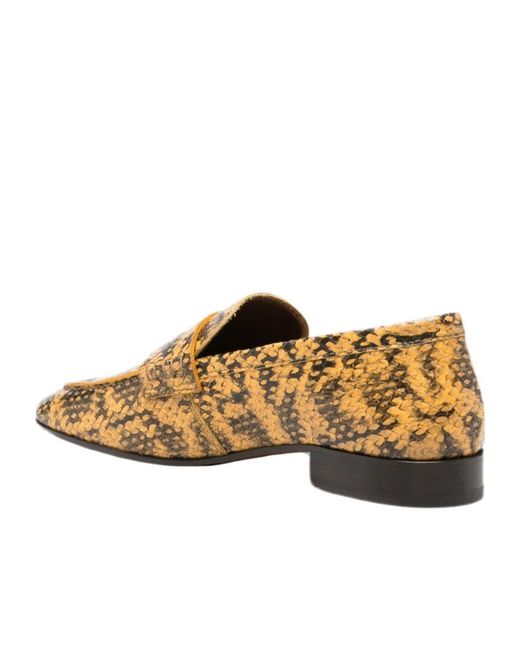 Dries Van Noten Natural Printed Loafers