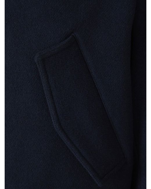 AMI Blue Long-Sleeved Zipped Jacket for men