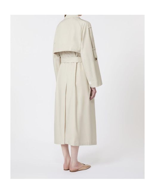 Max Mara White The Cube Delfino Belted Coat