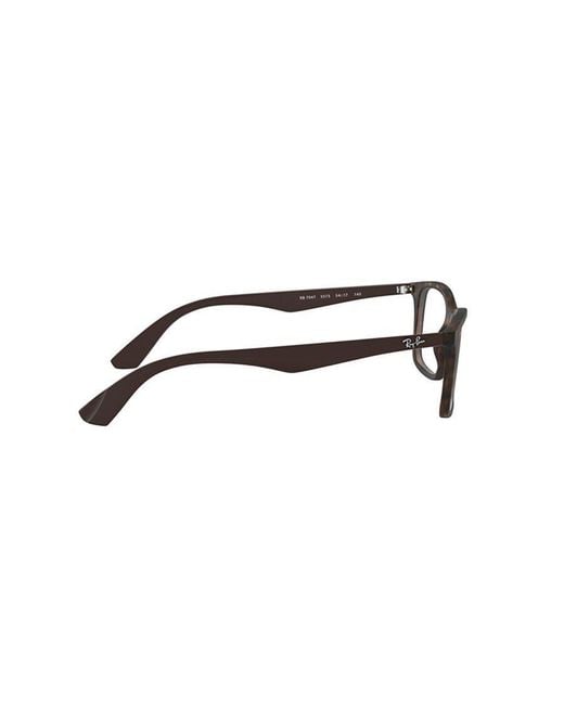Ray-Ban White Rectangular Frame Glasses for men