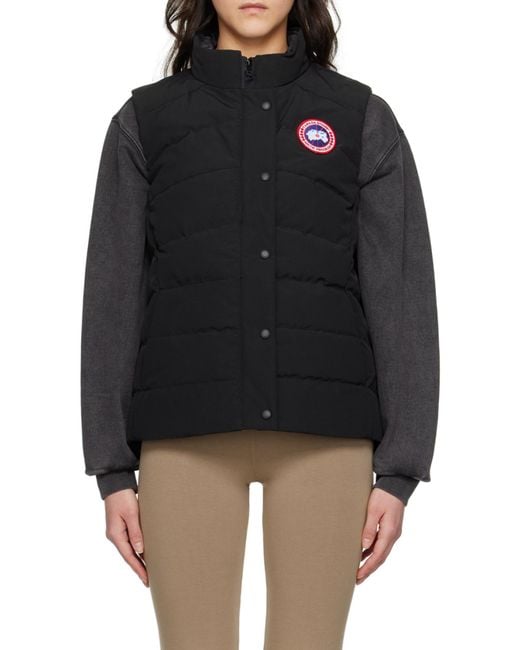 Canada Goose Black Freestyle High-Neck Down Gilet