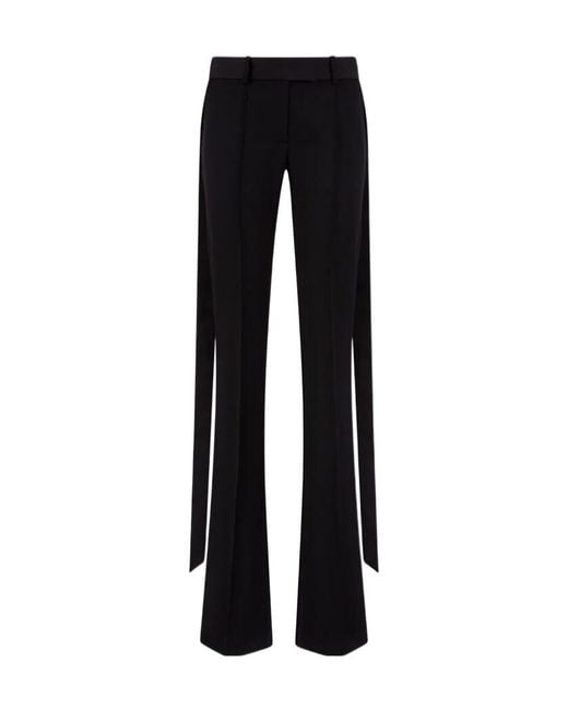 The Attico Black The Strap-Detailed Trousers