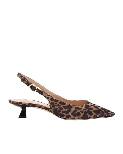 Stuart Weitzman Brown Stuart Sculpt Slingback