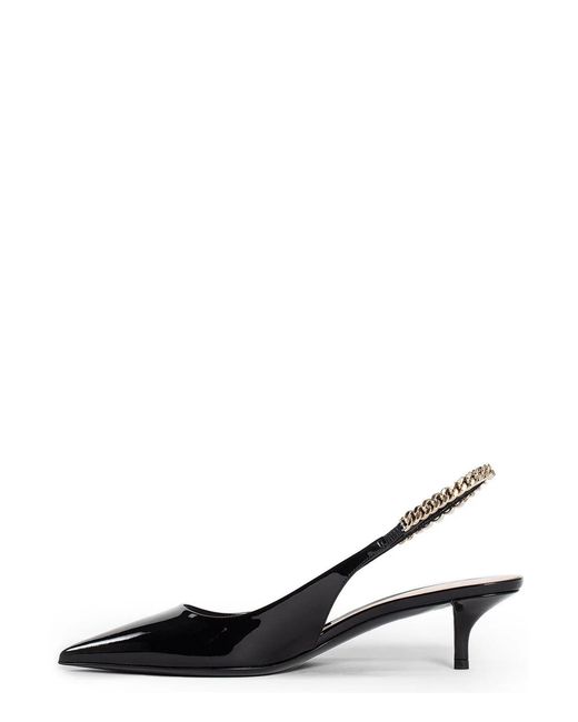 Gucci Black Signoria Slingback Pumps