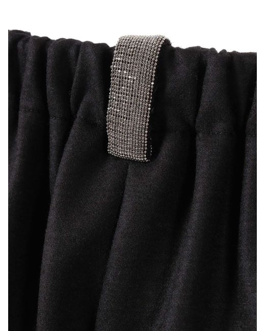 Fabiana Filippi Black Drawstring Hem Pants