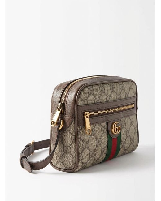 Gucci Brown Ophidia Mini Shoulder Bag