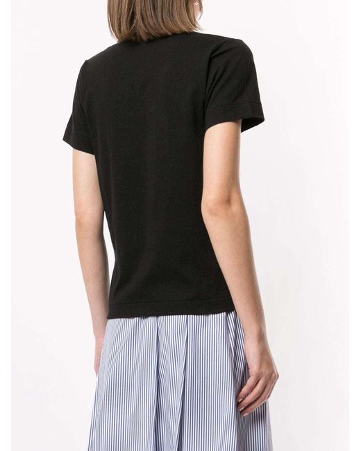 COMME DES GARÇONS PLAY Black Heart Embroidered Slim Fit T-Shirt