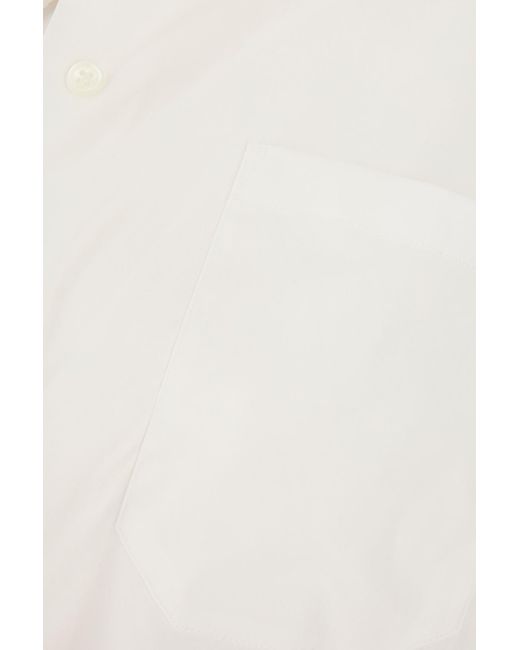 Ann Demeulemeester White Long-Sleeved Button-Up Shirt