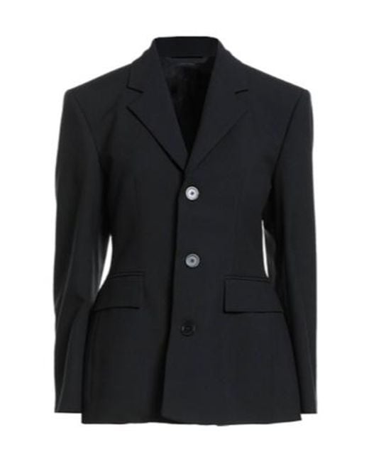 Balenciaga Black Simple Suit Jacket