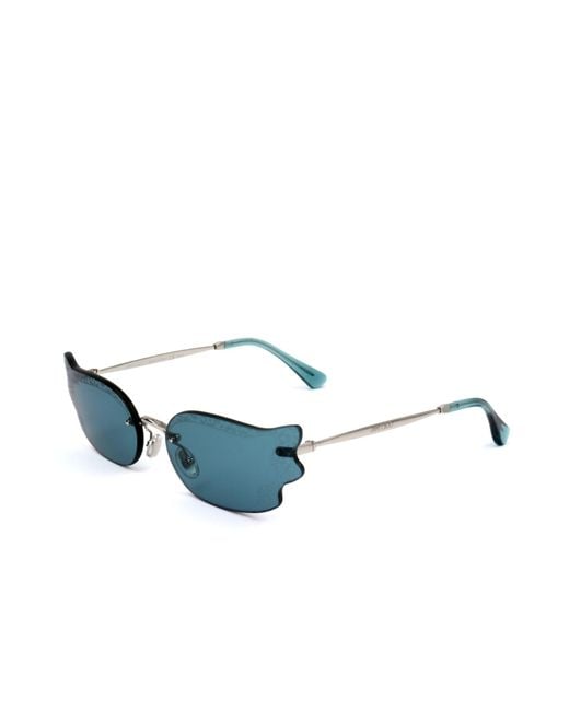 Jimmy Choo Blue Eyewear Cat-Eye Sunglasses