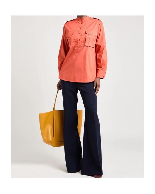 MAX&Co. Orange Long Sleeve Shirt