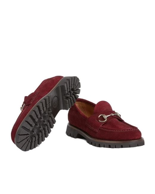 Gucci Red Loafer With Horsebit, Uk