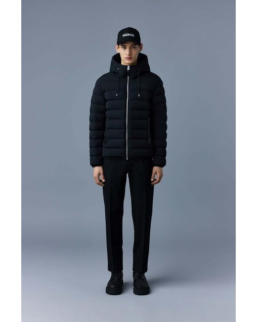 Mackage Black Matte-Finished Padded Jacket for men