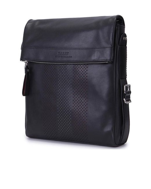 Bally Black Logo Details Satchel for men