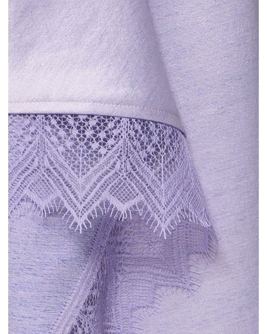 J.W. Anderson Purple Asymmetrical Dress