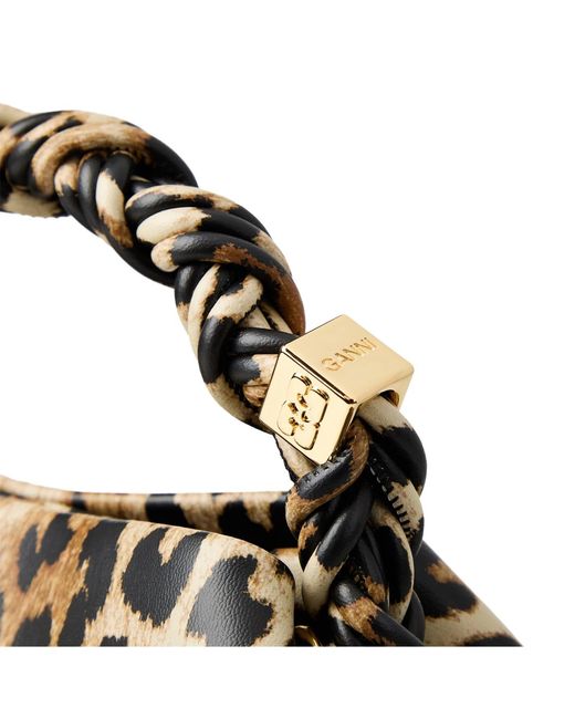 Ganni Metallic Print Crossbody Bag