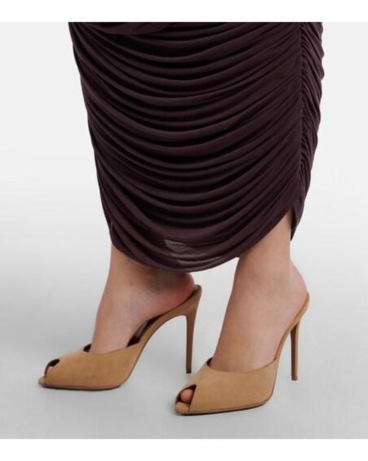 Paris Texas Pink Vera 105 Suede Mules