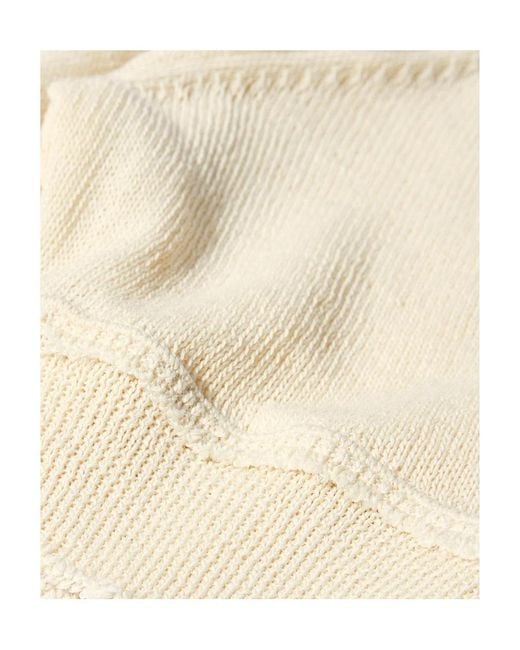 Maison Margiela White Knit Polo Shirt for men