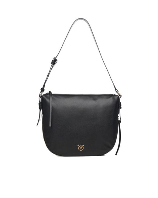 Pinko Black Top Zipped Shoulder Bag