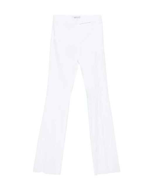 Max Mara White Bootcut Casual Pants
