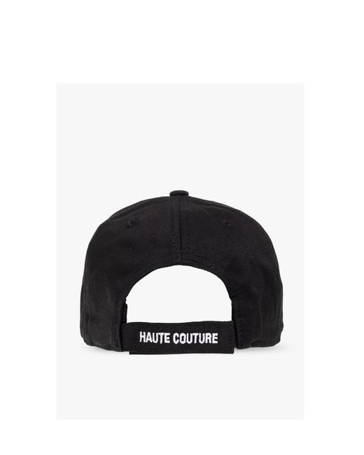 Vetements Black Logo-Print Cotton Cap