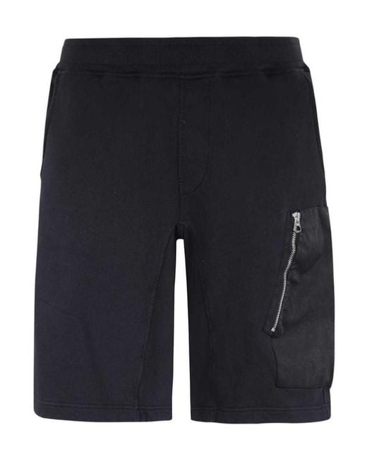 C P Company Blue Wide-Leg Shorts for men