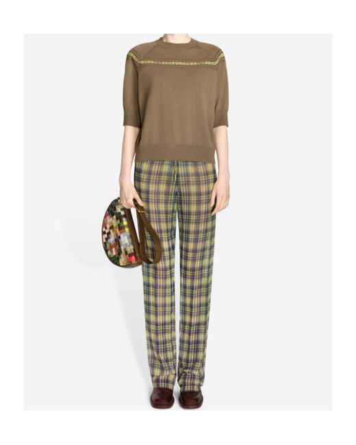 Dries Van Noten Gray Elasticated Pleated Pants