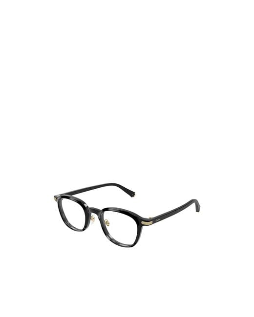Cartier White Oval Frame Glasses for men