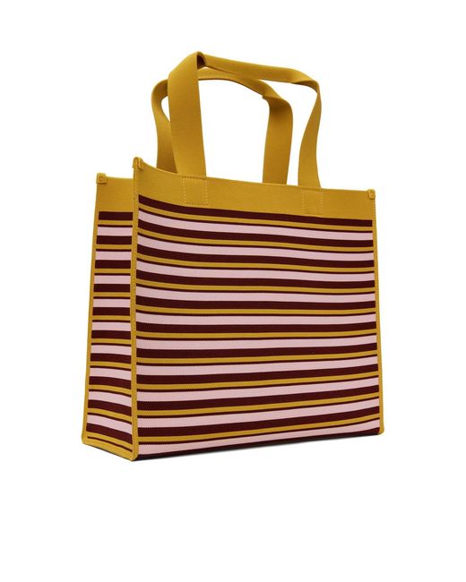Marni Multicolor Medium Striped Handbag