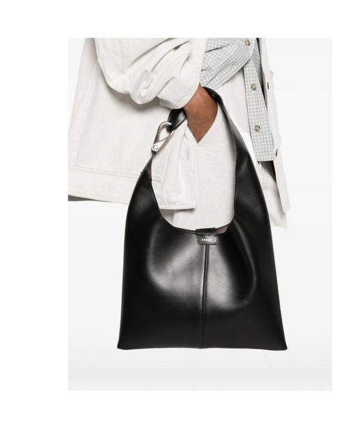 Soeur Black Logo Shoulder Bag