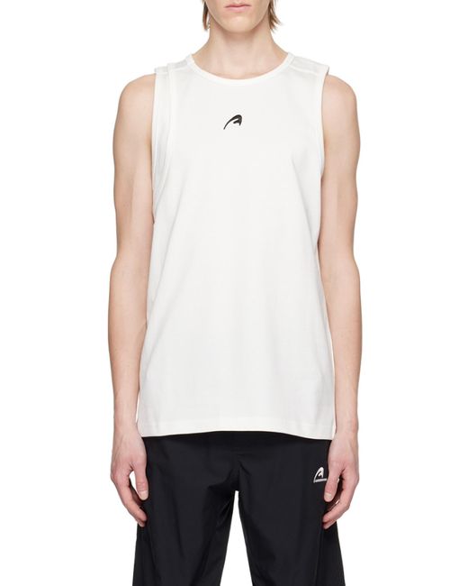 Adererror White A-Peec Logo Sleeveless Vest