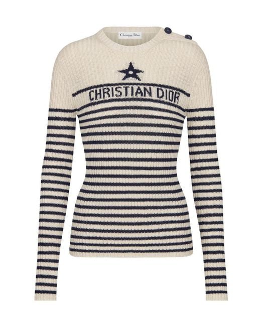Dior White Iviera Sweater